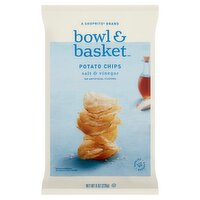 Bowl & Basket Salt & Vinegar Potato Chips, 8 oz, 8 Ounce