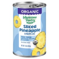 Wholesome Pantry Organic Sliced Pineapple in Pineapple Juice, 15 oz