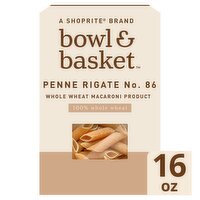 Bowl & Basket Whole Wheat Penne Rigate Pasta, 16 oz