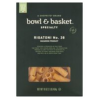 Bowl & Basket Specialty Rigatoni No. 38 Pasta, 16 oz, 16 Ounce