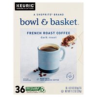 Bowl & Basket Dark French Roast Coffee K-Cup Pods, 36 count, 11.2 oz