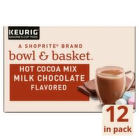 Bowl & Basket Milk Chocolate Flavored Hot Cocoa Mix K-Cup Pods, 0.52 oz, 12 count