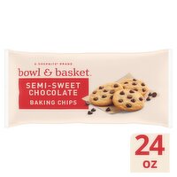 Bowl & Basket Semi-Sweet Chocolate Baking Chips, 24 oz