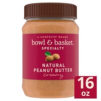 Bowl & Basket Specialty Creamy Natural Peanut Butter, 16 oz