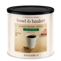 Bowl & Basket Decaffeinated Medium Roast Classic Blend Ground Coffee, 30.5 oz, 30.5 Ounce