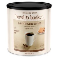 Bowl & Basket Medium Roast Classic Blend Ground Coffee Value Pack, 48 oz