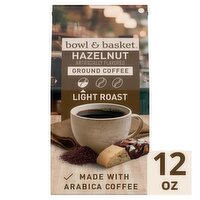 Bowl & Basket Hazelnut Light Roast Ground Coffee, 12 oz