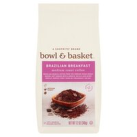 Bowl & Basket Breakfast Blend Light Roast Ground Coffee, 12 oz, 12 Ounce