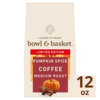 Bowl & Basket Pumpkin Spice Light Roast Ground Coffee Limited Edition, 12 oz