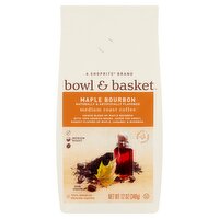 Bowl & Basket Maple Bourbon Light Roast Ground Coffee, 12 oz, 12 Ounce