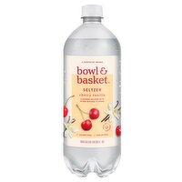 Bowl & Basket Cherry Vanilla Seltzer, 33.8 fl oz