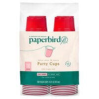 Paperbird Heavy-Duty 16 Ounce Red Party Cups, 100 count, 100 Each