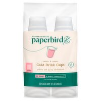 Paperbird Handy 9 Ounce Translucent Cold Drink Cups, 80 count, 80 Each