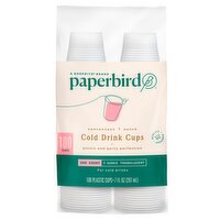 Paperbird 7 Ounce Translucent Cold Drink Cups, 100 count, 100 Each