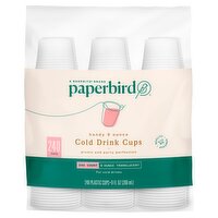 Paperbird Handy 9 Ounce Translucent Cold Drink Cups, 240 count