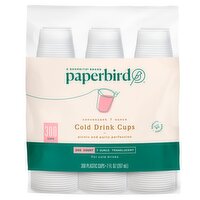 Paperbird Convenient 7 Ounce Translucent Cold Drink Cups, 300 count