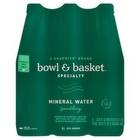 Bowl & Basket Specialty Sparkling Mineral Water, 33.8 fl oz, 6 count