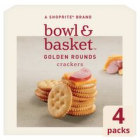 Bowl & Basket Golden Rounds Crackers, 4 count, 13.7 oz, 13.7 Ounce