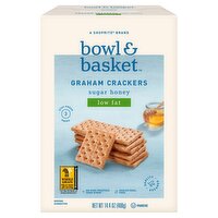 Bowl & Basket Low Fat Sugar Honey Graham Crackers, 3 count, 14.4 oz