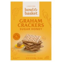 Bowl & Basket Sugar Honey Graham Crackers, 3 count, 14.4 oz, 14.4 Ounce