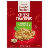 Bowl & Basket White Cheddar Cheese Crackers, 12.4 oz