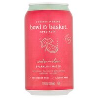 Bowl & Basket Specialty Watermelon Sparkling Water, 12 fl oz