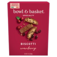 Bowl & Basket Specialty Cranberry Biscotti, 7 oz