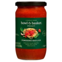 Bowl & Basket Specialty Pomodoro Basilico Sauce, 24 oz, 24 Ounce