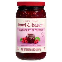 Bowl & Basket Raspberry Preserves, 18 oz, 18 Ounce