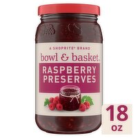 Bowl & Basket Raspberry Preserves, 18 oz