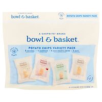 Bowl & Basket Potato Chips Variety Pack, 1 oz, 18 count