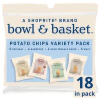 Bowl & Basket Potato Chips Variety Pack, 1 oz, 18 count