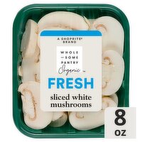 Wholesome Pantry Organic Fresh Sliced White Mushrooms, 8 oz