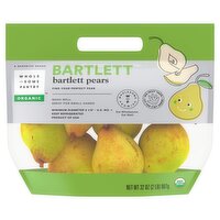 Wholesome Pantry Organic Bartlett Pears, 32 oz, 1 Each