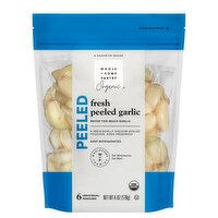 Wholesome Pantry Organic Fresh Peeled Garlic, 6 count, 6 oz, 6 Ounce