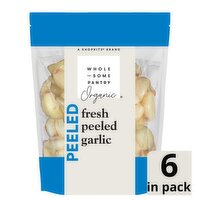 Wholesome Pantry Organic Fresh Peeled Garlic, 6 count, 6 oz, 6 Ounce