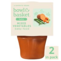 Bowl & Basket Mixed Vegetables Baby Food, 6+ Months, 4 oz, 2 count