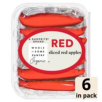 Wholesome Pantry Organic Sliced Red Apples, 2 oz, 6 count