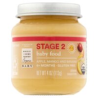 Wholesome Pantry Organic Apple, Mango and Banana Baby Food, Stage 2, 6+ Months, 4 oz