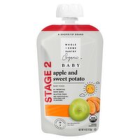 Wholesome Pantry Organic Apple and Sweet Potato Baby Food, Stage 2, 6+ months, 4 oz, 4 Ounce