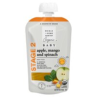 Wholesome Pantry Organic Apple, Mango and Spinach Baby Food, Stage 2, 6+ Months, 4 oz, 4 Ounce