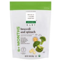 Wholesome Pantry Organic Broccoli and Spinach Grain Puffs for Babies, 8+ Months, 1.48 oz, 1.48 Ounce