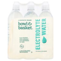 Bowl & Basket Electrolyte Water, 24.0 fl oz, 6 count