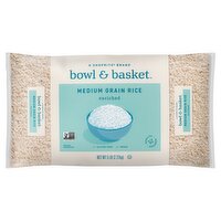 Bowl & Basket Enriched Medium Grain White Rice, 5 lb, 5 Pound