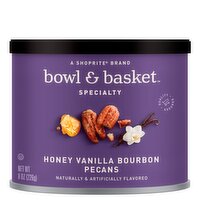 Bowl & Basket Specialty Honey Vanilla Bourbon Pecans, 8 oz