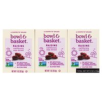 Bowl & Basket California Sun-Dried Raisins, 1 oz, 6 count, 6 Ounce