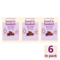 Bowl & Basket California Sun-Dried Raisins, 1 oz, 6 count, 6 Ounce