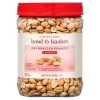 Bowl & Basket Unsalted Dry Roasted Peanuts, 32 oz
