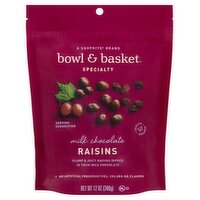 Bowl & Basket Specialty Milk Chocolate Raisins, 12 oz