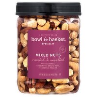 Bowl & Basket Specialty Roasted & Unsalted Mixed Nuts, 30 oz